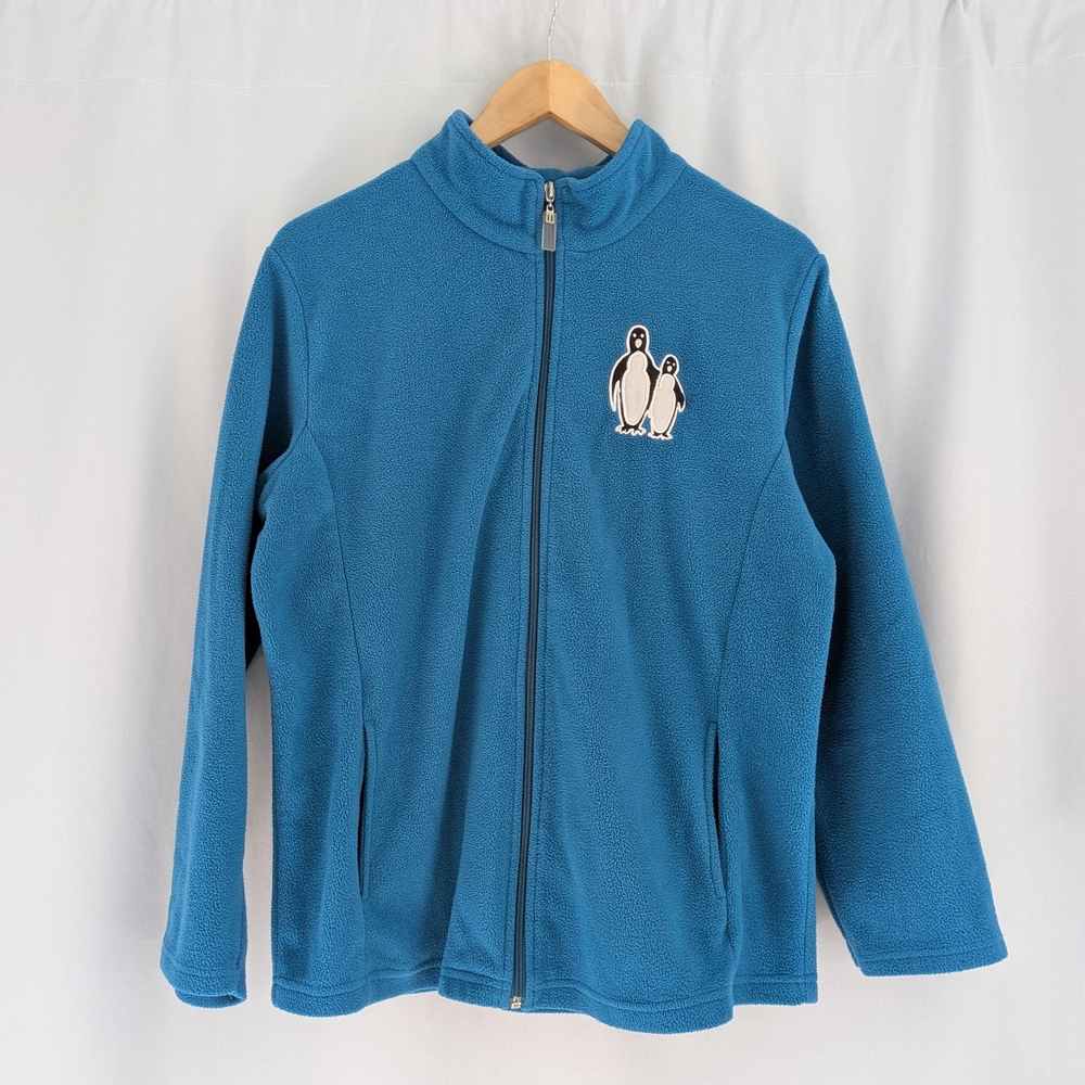 Penguin Blue Fleece Zip Up Jacket